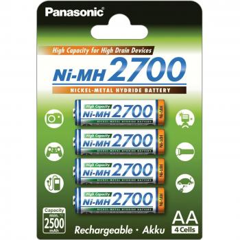 Panasonic 4785 HR-3U BK-3HGAE AA Mignon 2700 mAh Rechargeable Battery