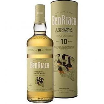 Benriach 10 Años Triple Destilado Doble Maduración en Barrica 43% Vol. 0,7l en Caja Regalo
