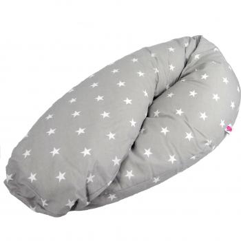 Babymajawelt® Cojín de lactancia Mini STARS con relleno Microperlas EPS, almohada de embarazo, aproximadamente 190 cm
