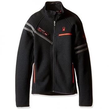 Spyder M Alps Full Zip Mid - Chaqueta para hombre, color negro, talla XL