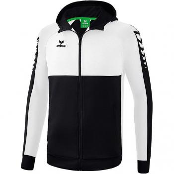 Erima Six Wings Hooded Training Jacket - Black - Size S