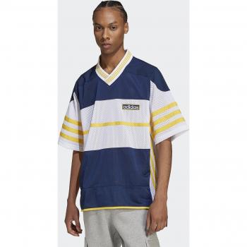 Camiseta de hombre Adicolor Mesh adidas Originals - Azul - Talla: S - Loneta de algodón