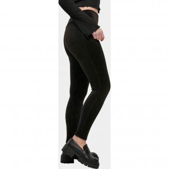 Urban Classics Ladies High Waist Ribbed Velvet Leggings