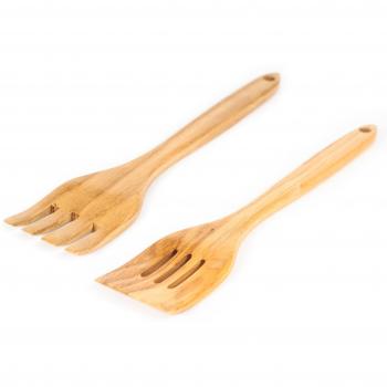 PINFI 81311 - Pack de madera de haya, espátula + tenedor