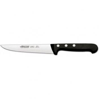 Arcos Serie Universal, Cuchillo de Cocina, Hoja de Acero Inoxidable Nitrum 150 mm, Mango de Polioximetileno, POM Color Negro