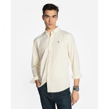 Harper & Neyer - Camisa de hombre slim rayas amarillas