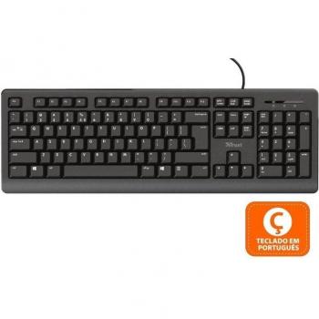 Trust Primo Teclado USB Layout Portugués Color Negro