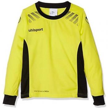 Uhlsport Goal Camiseta de Portero de Manga Larga, Hombre, Amarillo flúor/Negro, 128