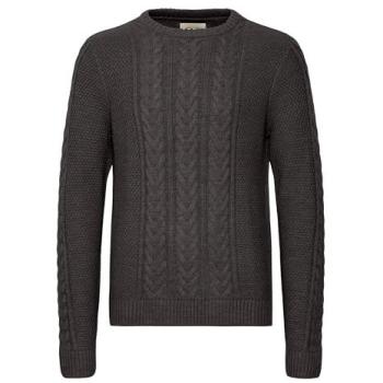 Suéter de punto para hombre Blend BHBASIM, gris carbón, 50% algodón, 47% acrílico, 3% nylon, talla XXL