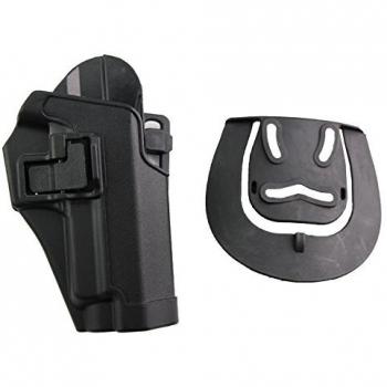 Airsoft Tactical Right Waist Concealment cinturón de remo Quick Release Funda de mano Holster para Sig Sauer P226 P228 P229, negro