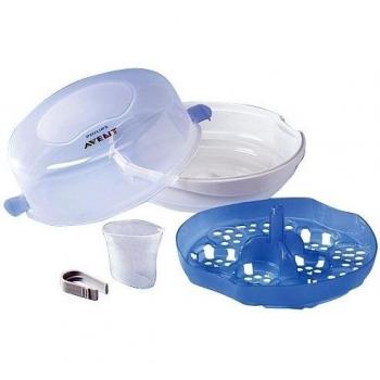 Philips AVENT SCF271/20 - Esterilizador a vapor para microondas, que esteriliza hasta seis biberones en dos minutos