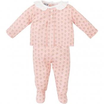 Conjunto de bebé niña de camiseta y polaina en color rosa