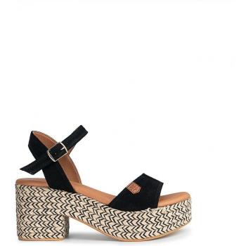 Sandalias de tacón Popa Arale Serraje Negro