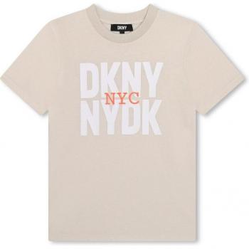 Camiseta de niño de manga corta DKNY con logo frontal D60141