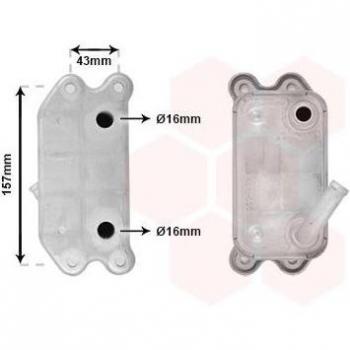 Enfriador de aceite VAN WEZEL 59003168