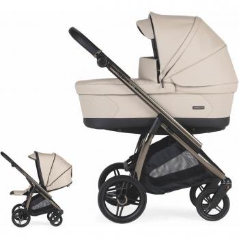 Carrito de bebé Dúo Bébécar Flowy Fumé