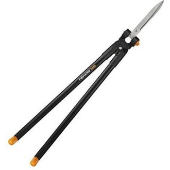 Fiskars Tijeras para hierba y setos de mango largo GS53, Negro/Naranja, 1001565