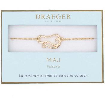 Pulsera Gato sin Níquel Dorada Miau