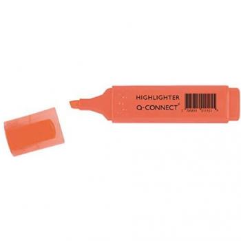 Rotulador fluorescente naranja con punta biselada