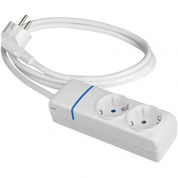 Regleta Enchufes 2 Tomas sin Interruptor Solera 8012p