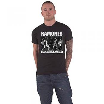 Ramones CBGB 1978 Black T-Shirt - Small - 100% Cotton Jersey