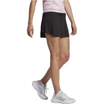 Falda Adidas Match Mujeres - Negro, diseño clásico, tejido ligero y transpirable, cintura elástica para mayor comodidad, ideal para actividades deportivas y uso diario