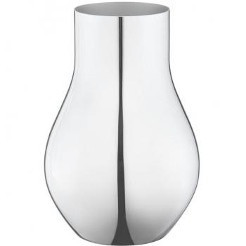 Georg Jensen – Jarrón Cafú – Acero Inoxidable – Diámetro 14,8 cm – Altura: 21,6 cm