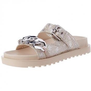 Guess Fatema Beige Wedge Mules
