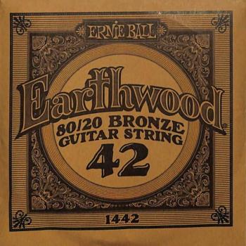 Ernie Ball Earthwood 80/20 Bronze Acoustic Guitar String Set - .042 Gauge