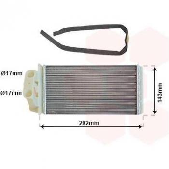 Radiador de calefacción VAN WEZEL 17006273