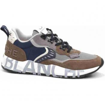 Voile Blanche Men's Club01 Stylish Brown Sneakers