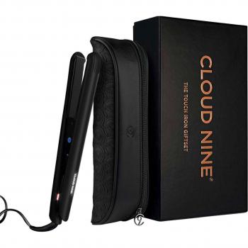 Secador de pelo Cloud Nine Airshot - Secador profesional, tecnología de iones, diseño ligero y ergonómico, temperatura ajustable, flujo de aire potente, color negro