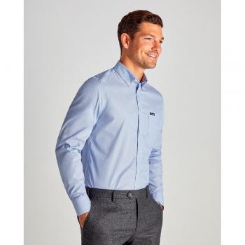 Façonnable - Camisa de hombre slim fit microraya popelin