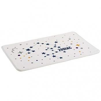 Alfombra de baño de horóscopos Moderna Multicolor de Microfibra, de 70x45 cm - LOLAhome