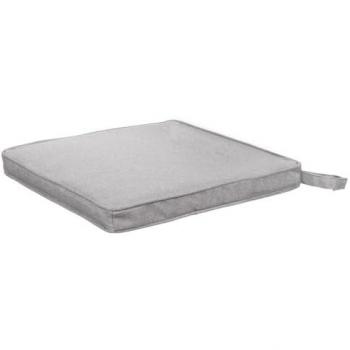 Cojín para sillas Gris 38 x 38 x 4 cm con tejido antilluvia y velcro