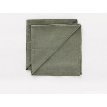 Pack 2 servilletas de Lino 100% Army Green