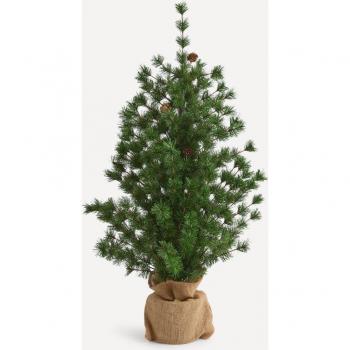 Árbol de sobremesa con piñas Navidad El Corte Inglés