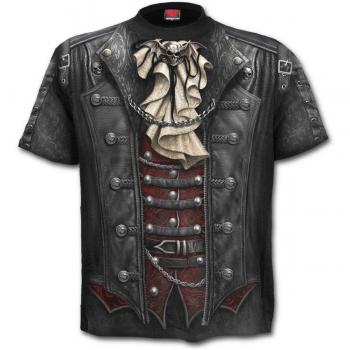 Spiral Heavy Metal Victorian Elegance Men's T-Shirt - Black, Size M