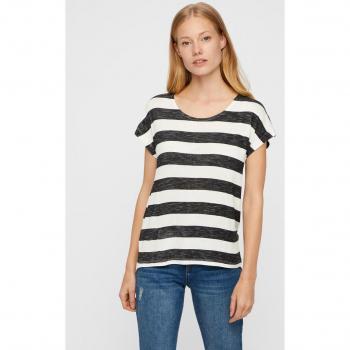 Camiseta de mujer Vero Moda de rayas anchas, manga corta y cuello redondo