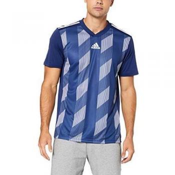 adidas Striped 19 JSY Camiseta de Manga Corta, Hombre, Dark Blue/White, S