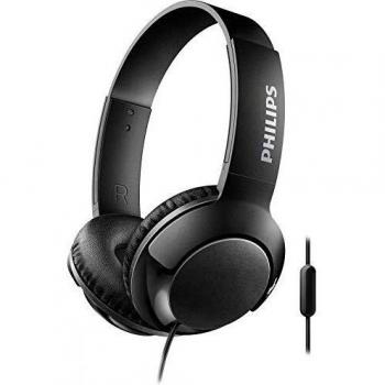 Philips Bass+ SHL3075BK - Auriculares con micrófono
