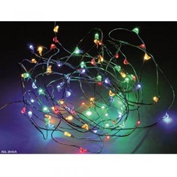 Cadena Luces 100LED M. Color Bat.ax870304