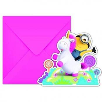 Universal Despicable Me Invitaciones y sobres mullidos 6 unidades