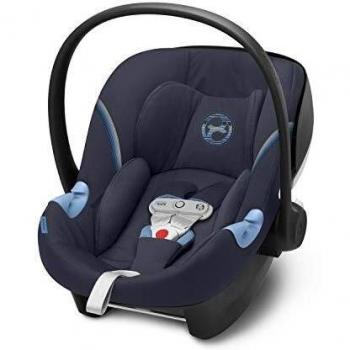 CYBEX Gold Portabebé Aton M i-Size, En contra de la marcha, Incluye SensorSafe, Para niños de 45 cm a 87 cm, Máximum 13 kg, Granite Black