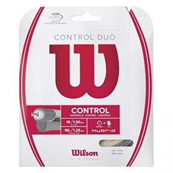 Wilson Tennissaite Control Duo Cordaje para Raquetas-Unisex, Multicolor, 16G