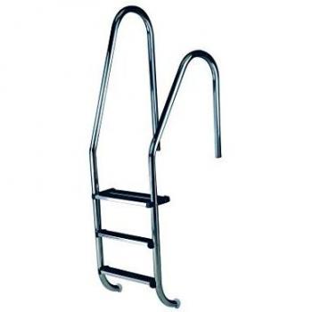 Escalera Estandart Asimétrica con peldaño de seguridad Astralpool - 2 peldaños + peldaño de seguridad