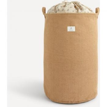 Cesto de ropa de yute natural con diseño trenzado - El Corte Inglés