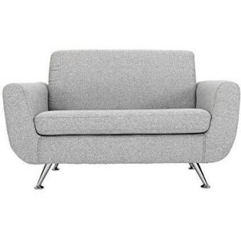 Sofá de diseño 2 plazas gris PURE Miliboo