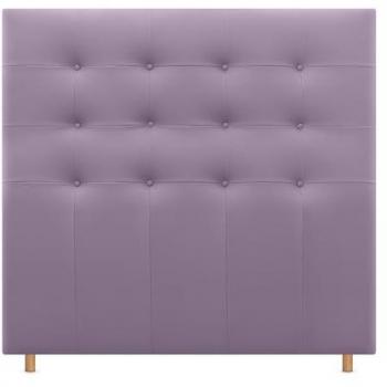 DHOME Cabecero Capitoné hasta el Suelo Cabezal 8cm tapizado ACUALINE Tela y Polipiel para Cama Dormitorio (Lila Polipiel, 160cm para Camas 150/160)