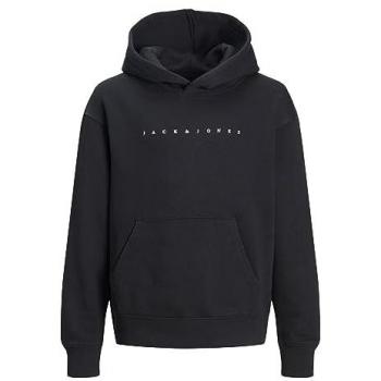 Jack & Jones Kids Black Logo Hoodie 176 Loose Fit
